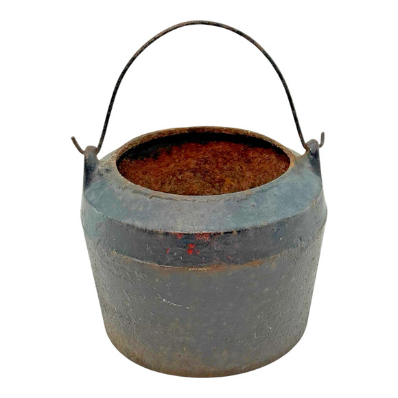 Other - Small Vintage Cast Iron Smelting Cauldron Kettle Pot Planter 5lbs Rustic Cottage